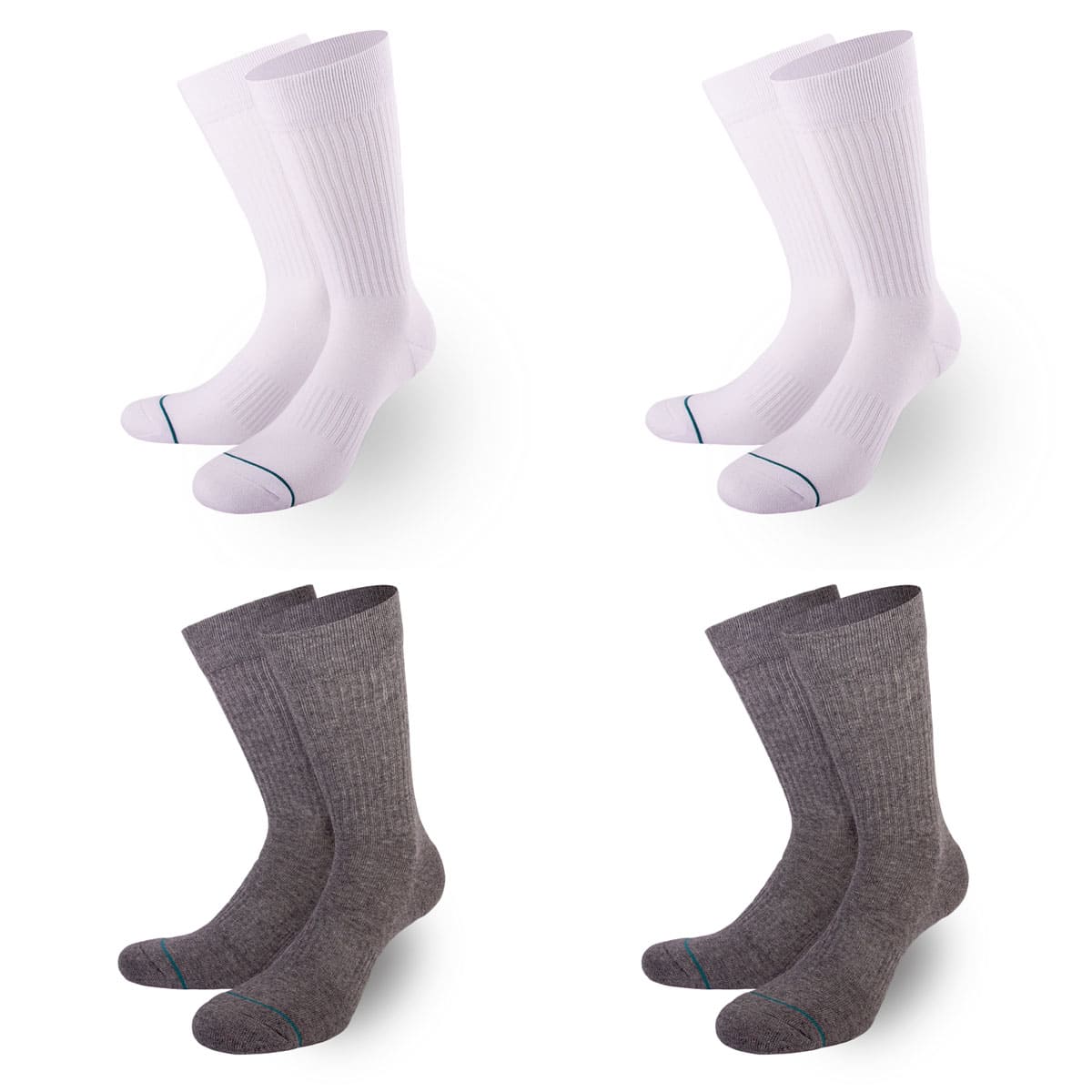 Pure Play - 4er Pack Weiss & Grau