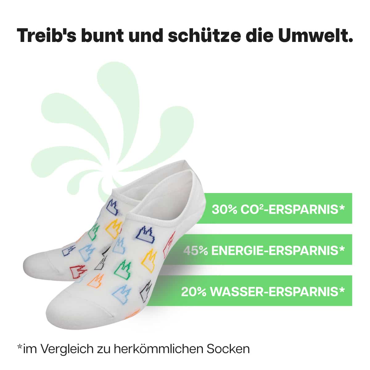 Nachhaltige weiße Dom Füßlinge von PATRON SOCKS
