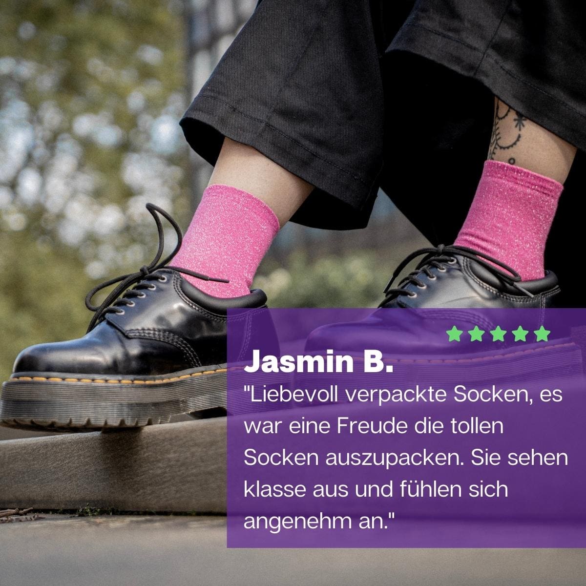 Glitzer Socken