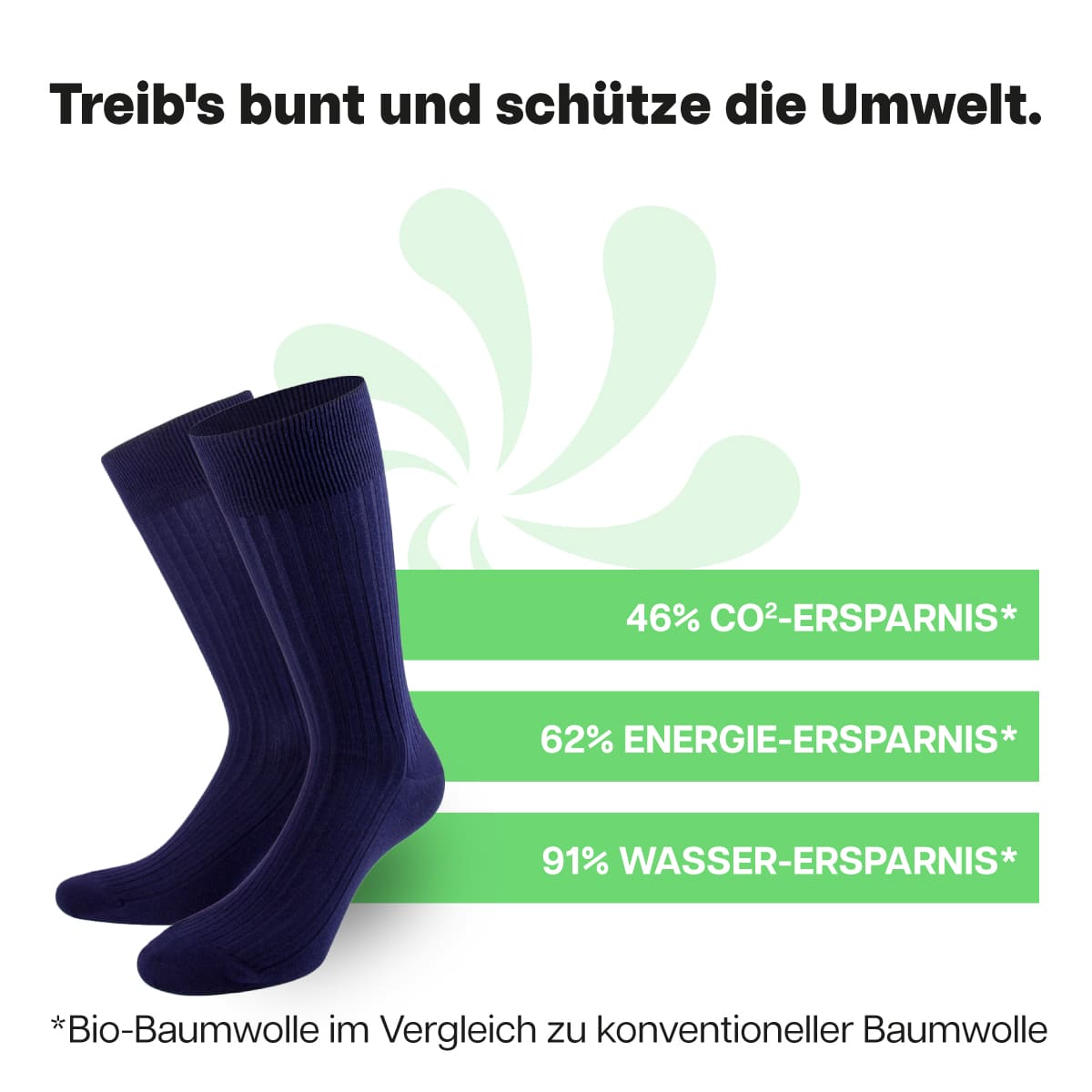 Nachhaltige marineblaue Business Socken von PATRON SOCKS