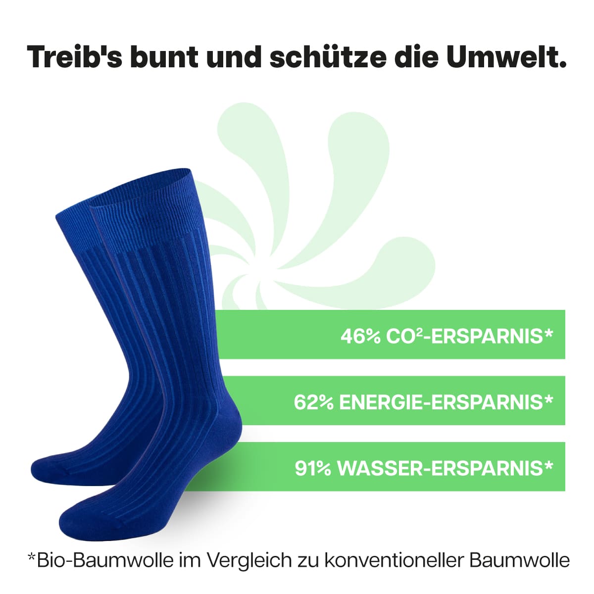 Nachhaltige königsblaue Business Socken von PATRON SOCKS
