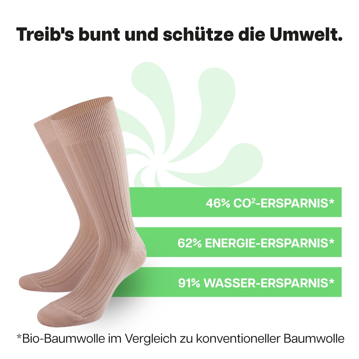 Nachhaltige beige Business Socken von PATRON SOCKS
