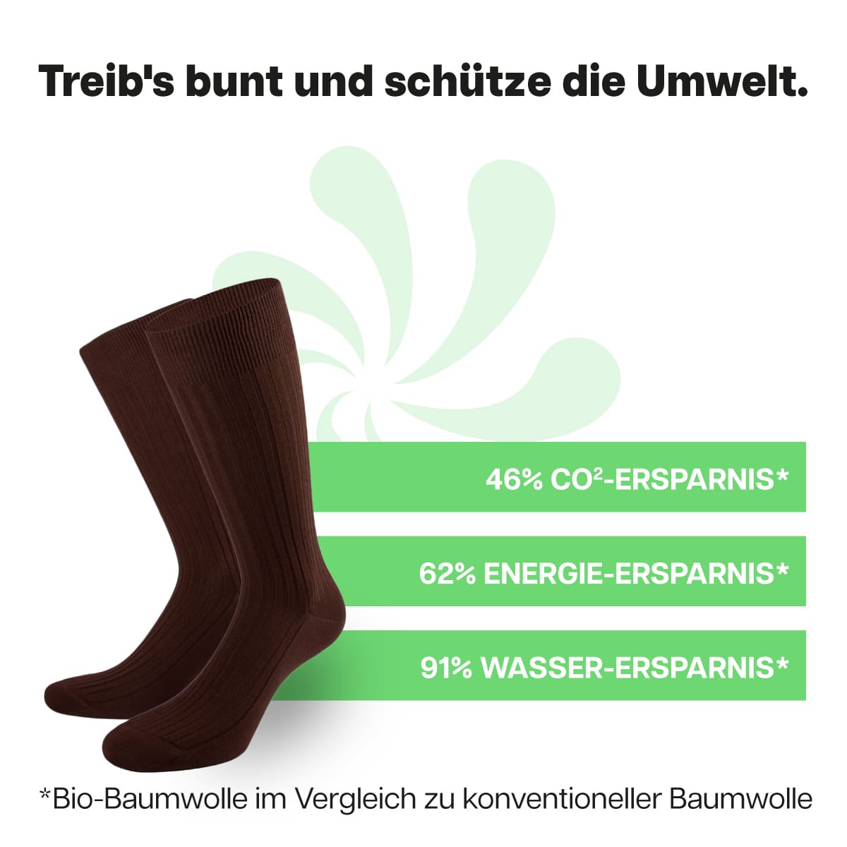 Nachhaltige dunkelbraune Business Socken von PATRON SOCKS