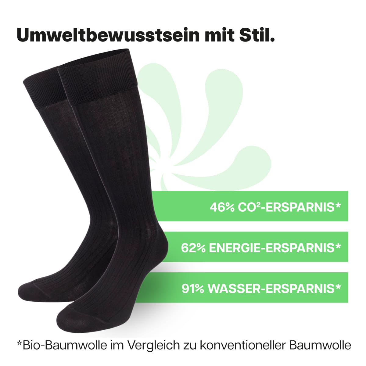 Nachhaltige Kniestrümpfe aus Bio-Baumwolle von PATRON SOCKS